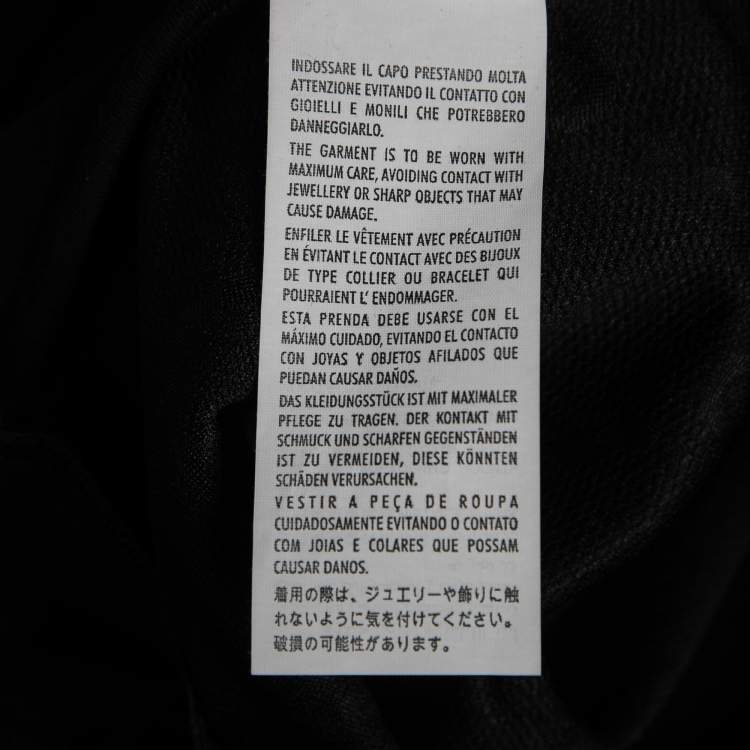 Pre Owned Gucci Black GG Jacquard Jersey Zip-Front Jacket XS