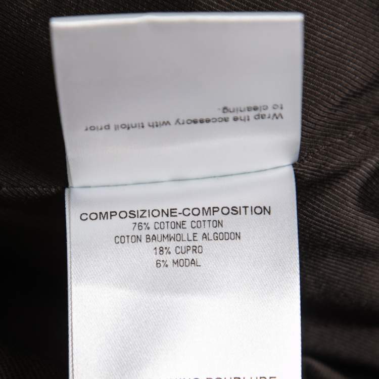 Pre Owned Gucci Dark Brown GG Monogram Velvet Mini Skirt S
