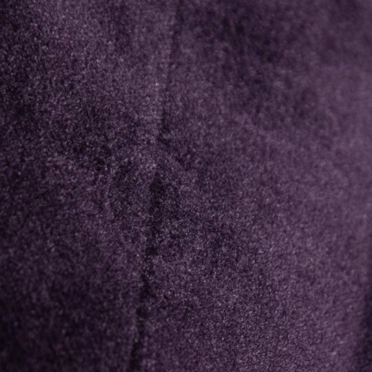 Pre Owned Gucci Purple Velvet Knee-Length Pencil Skirt S