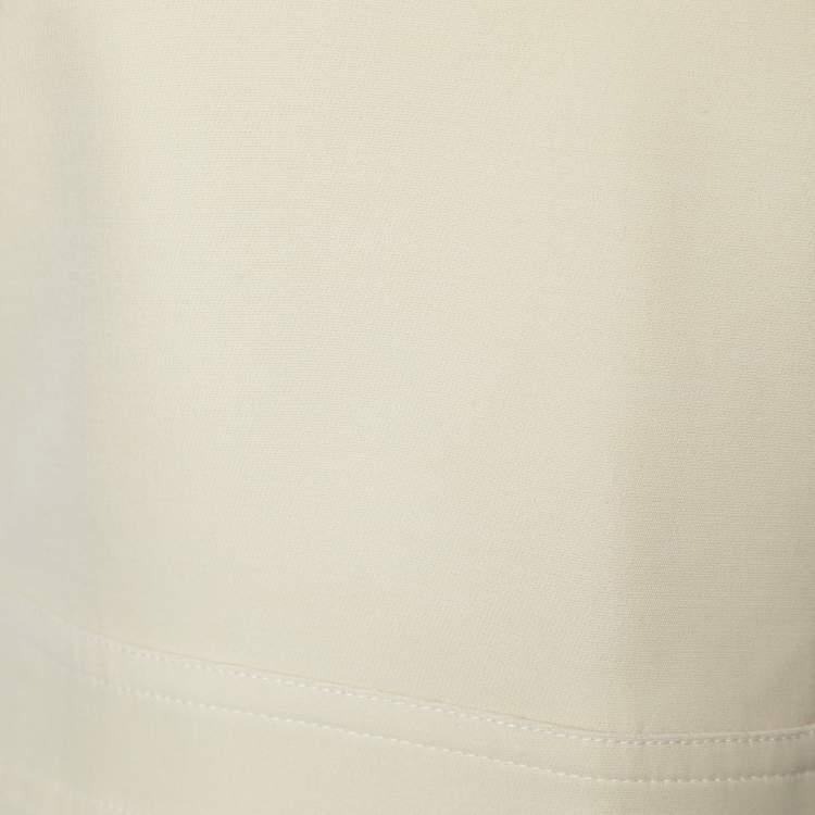 Pre Owned Gucci Cream Wool & Silk Mini Dress L