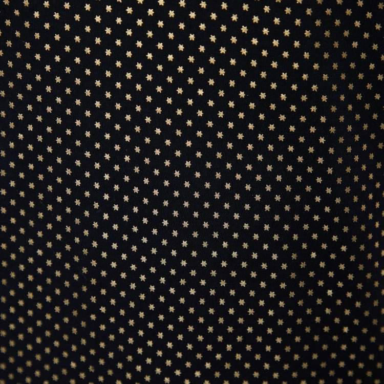 Pre Owned Gucci Black Star Guccy Printed Cotton Knit Oversized T-Shirt S