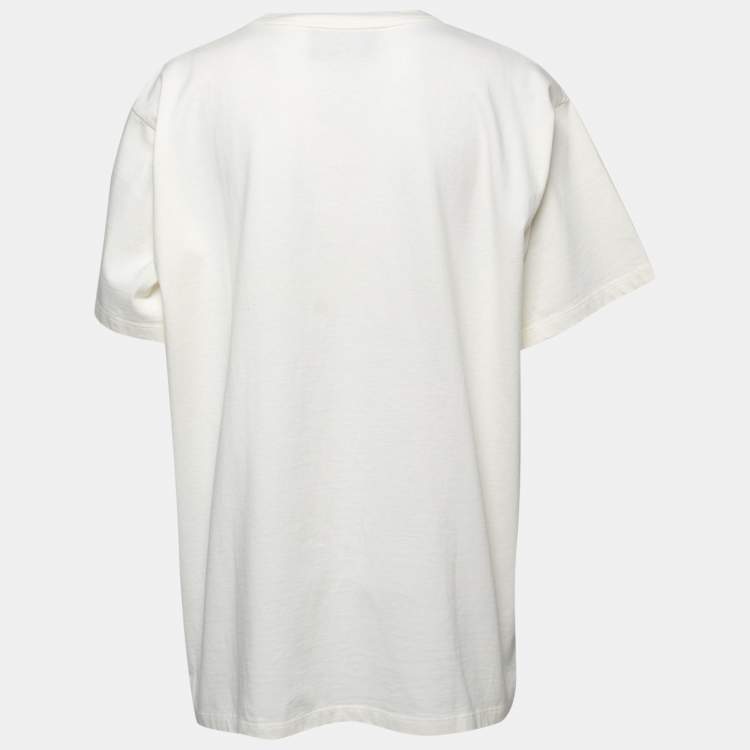Preloved Women's T-Shirt - Cream - S