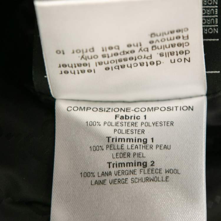 Pre Owned Gucci Black Synthetic Belted Down Jacket M