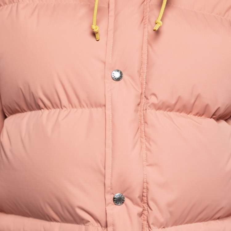 Pre Owned North Face X Gucci Light Pink Down Jacket S