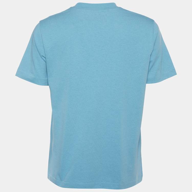Pre Owned Gucci X Disney Blue Printed Cotton Knit Crewneck T-Shirt XXS