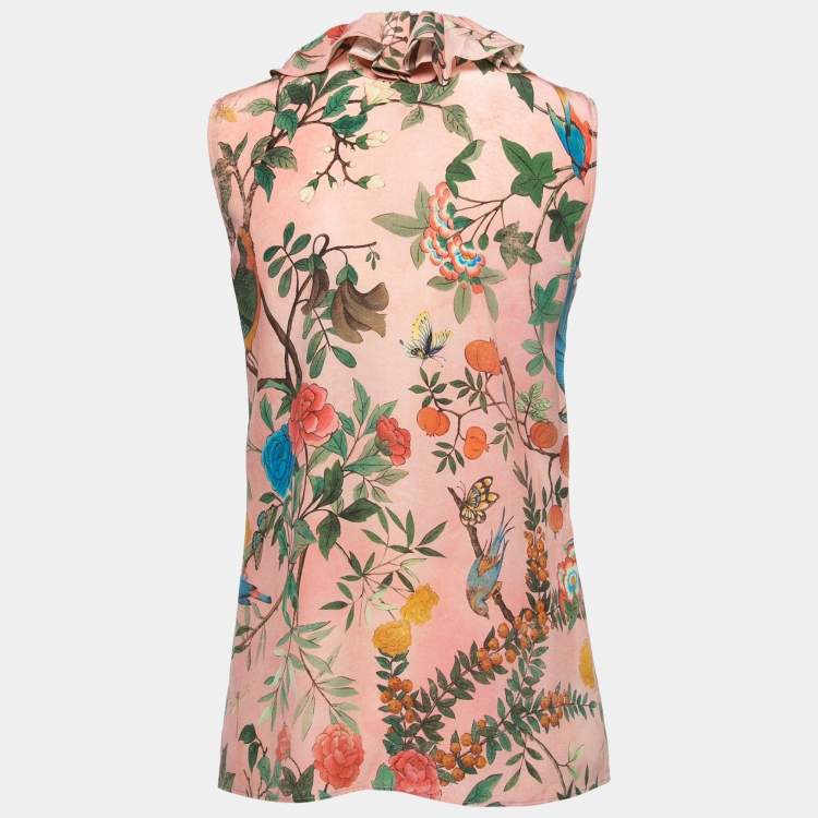 Gucci Floral-Print Silk-twill Shirt - Multi - IT38