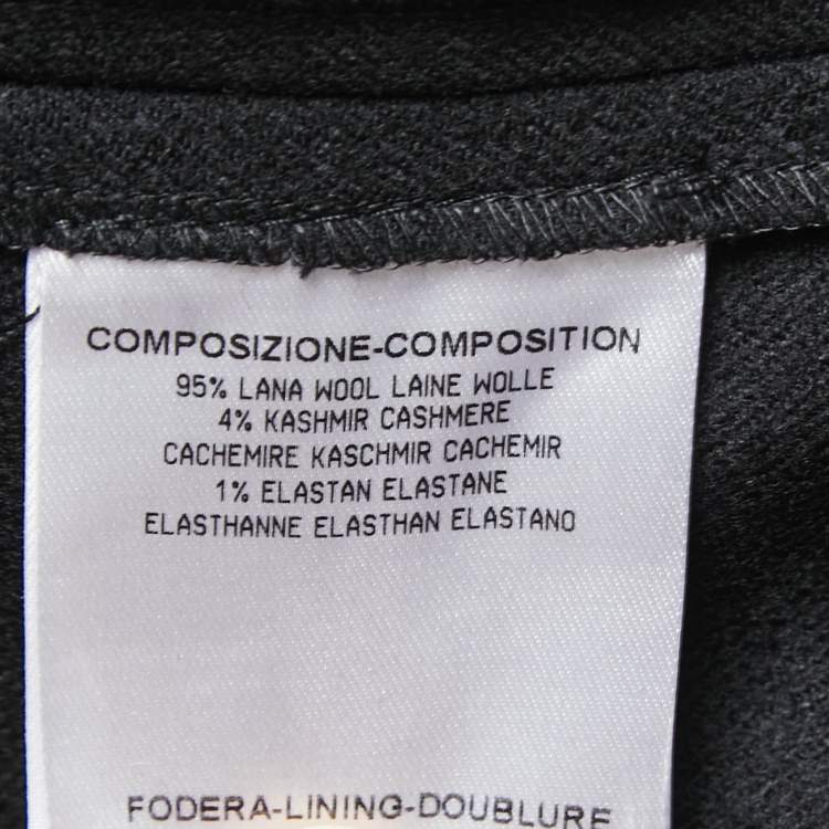 Pre Owned Gucci Black Wool Stud Detailed Shorts S