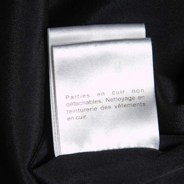 Pre Owned Gucci Black Crepe High Neck Midi Dress S