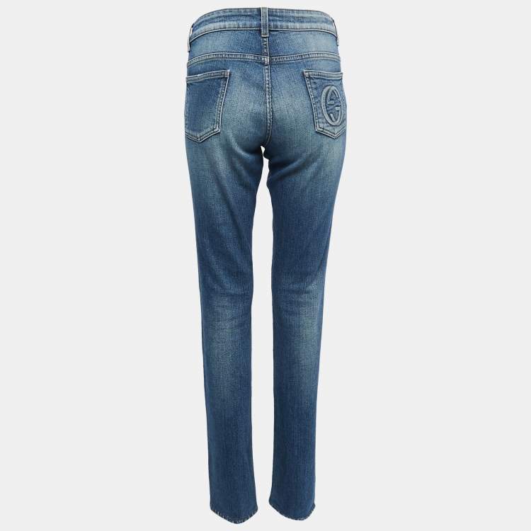 Women 2019 Imitation Distressed Denim Jeans Leggings Casual High Waist Slim  Elastic Pencil Pants - OnshopDeals.Com