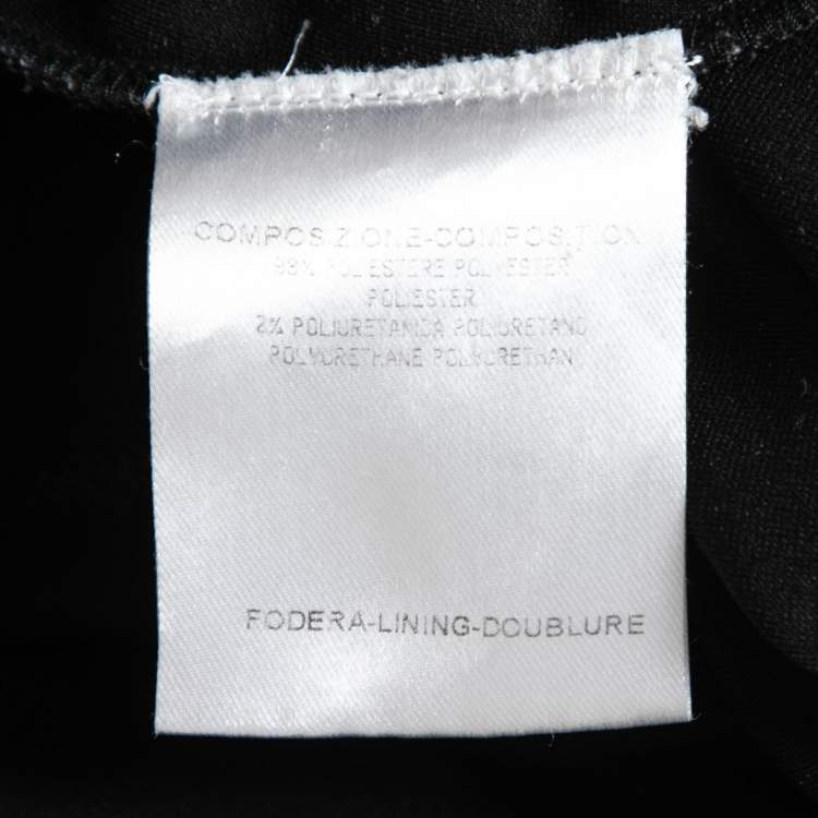 Pre Owned Gucci Black Jersey Cowl Neck Sleeveless Top XS