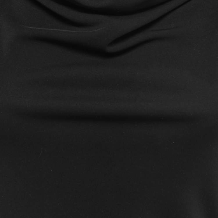 Pre Owned Gucci Black Jersey Cowl Neck Sleeveless Top XS