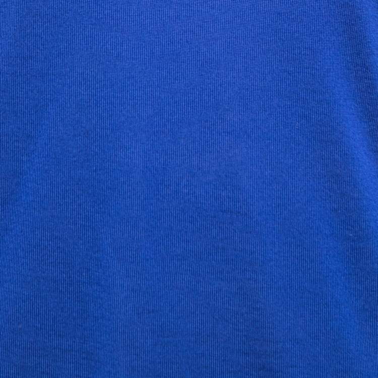 Pre Owned Gucci Blue Cashmere V-Neck Sweater XL