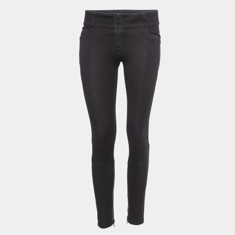 مملوكة مسبقًا Gucci Navy Blue Denim Zip Front Low-Rise Jeans S Waist 28"