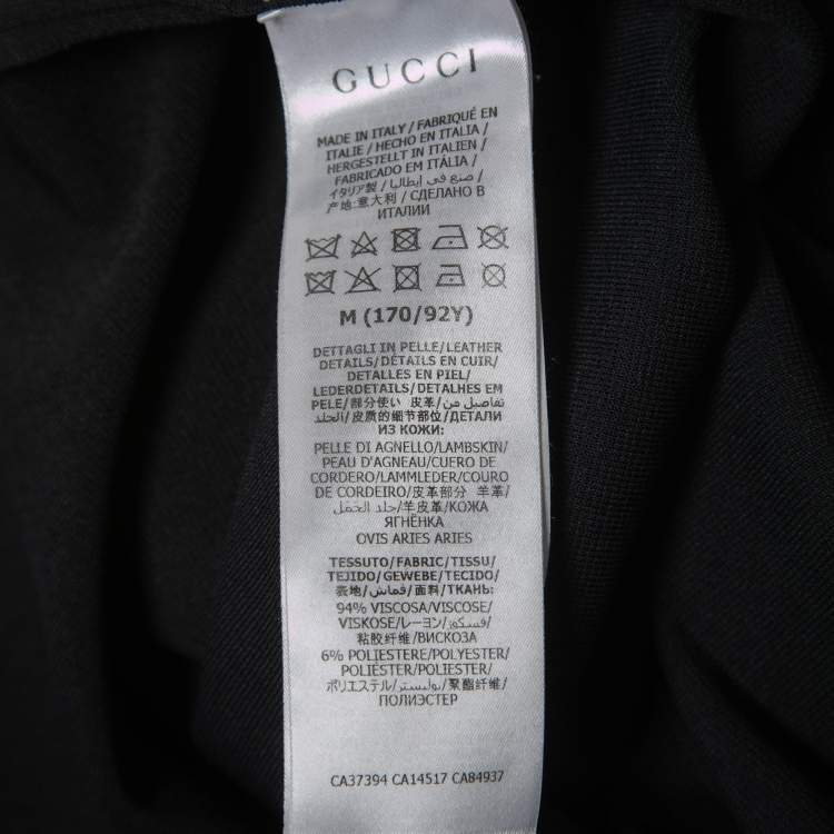 Pre Owned Gucci Black Knit Ruffled Mini Dress M