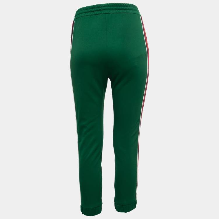 Green gucci 2025 track pants