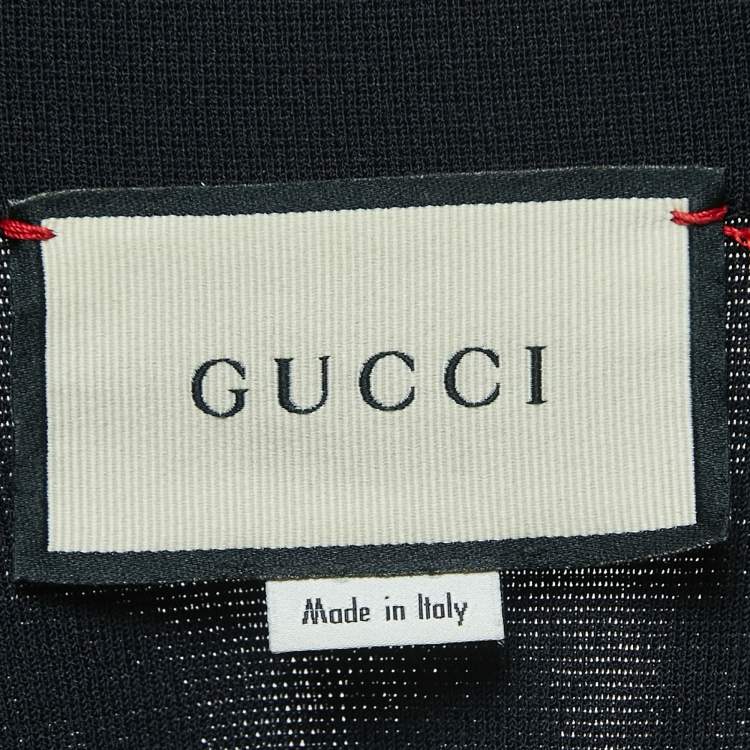 مملوكة مسبقًا Gucci Black Jersey Ruffled Neck Belt Detail A-Line Mini Dress M