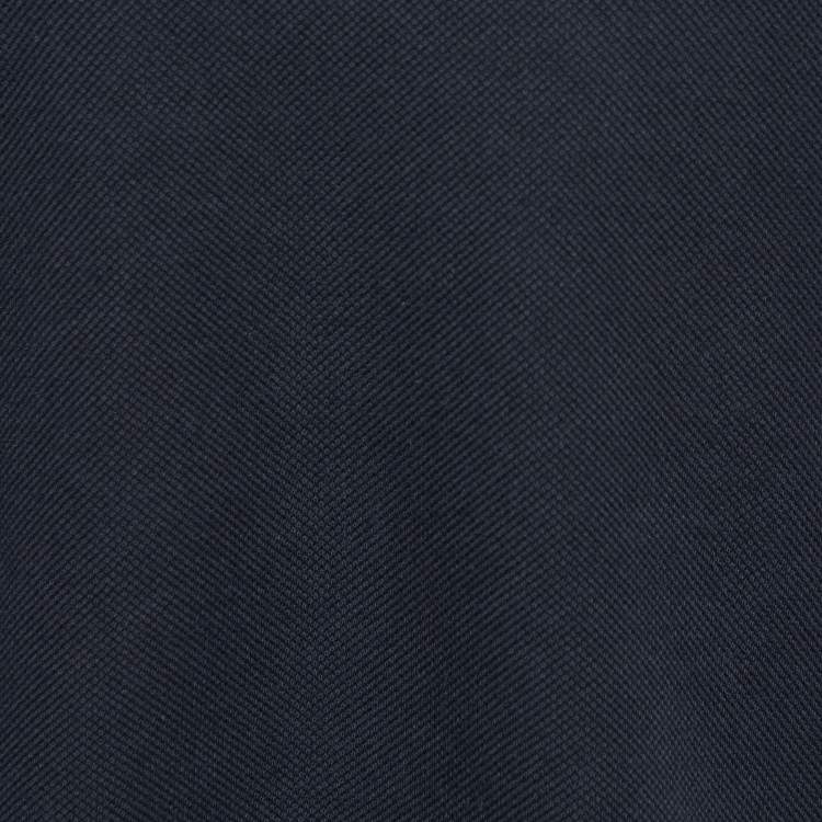 Pre Owned Gucci Black Cotton Pique Cropped Polo T-Shirt S