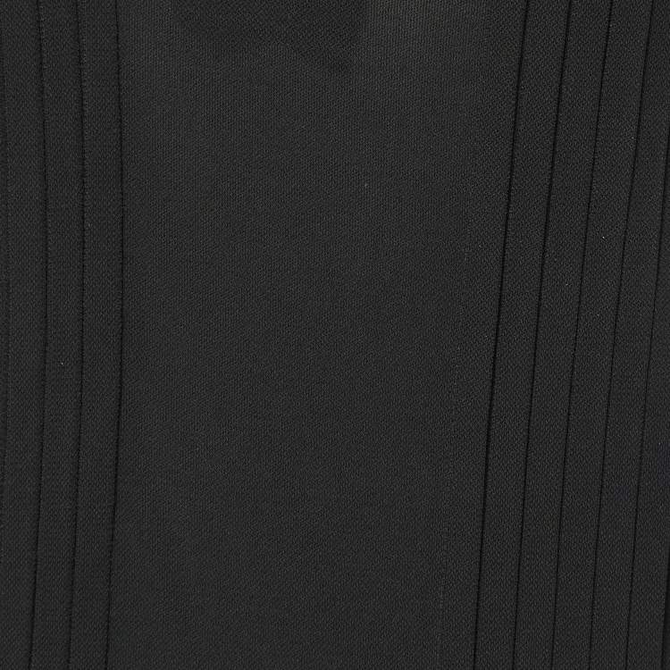 مملوكة مسبقًا Gucci Black Crepe Belt Detailed Blouse L