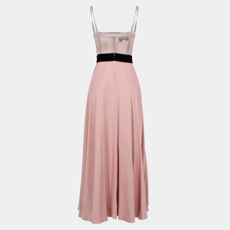 Pre Owned Gucci  Women's Silk Long Dress - Black - XS