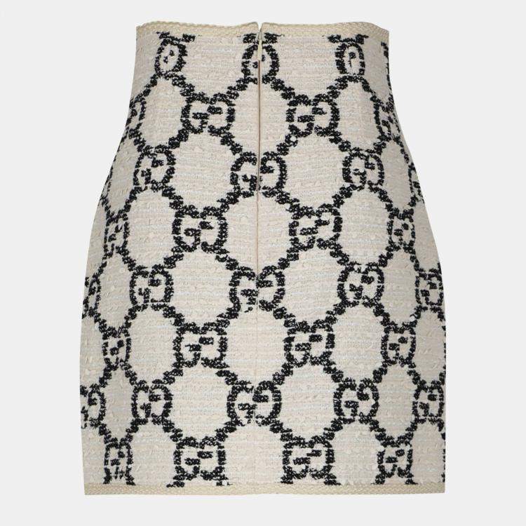Pre Owned Gucci  Women's Cotton Mini Skirt - Black - S