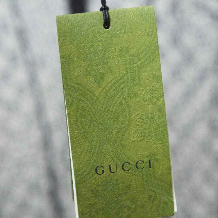 Pre Owned Gucci Black GG Patterned Cotton Belnd Button Front Full Sleeve Shirt S