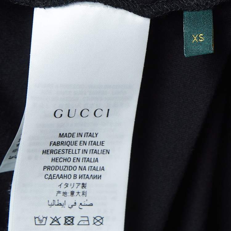 Pre Owned Gucci X Dan Dapper Black Logo Print Cotton Tank Top XS