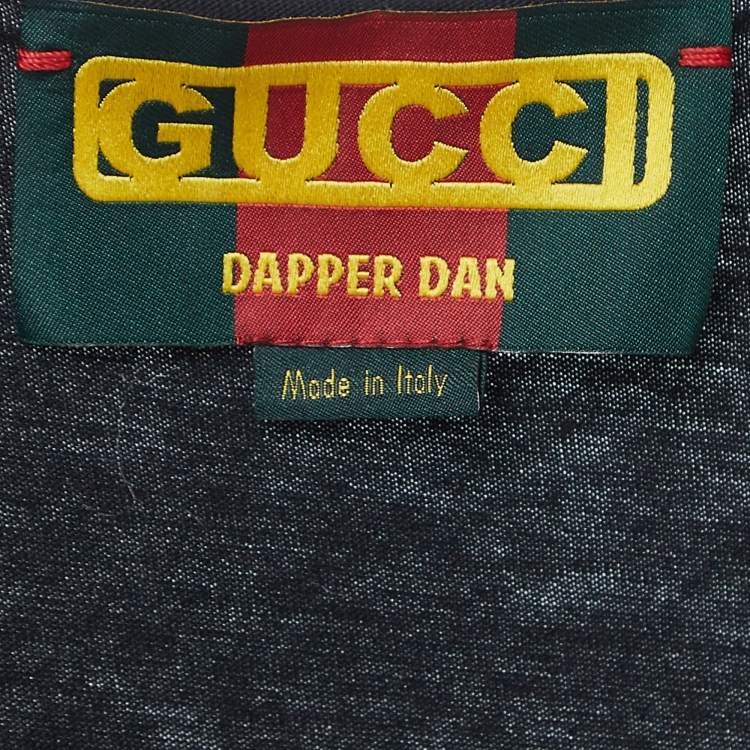 Pre Owned Gucci X Dan Dapper Black Logo Print Cotton Tank Top XS