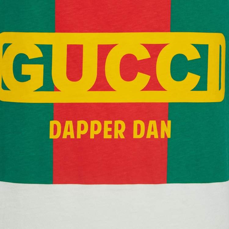 Pre Owned Gucci X Dan Dapper Off White Logo Printed Cotton Tank Top XS