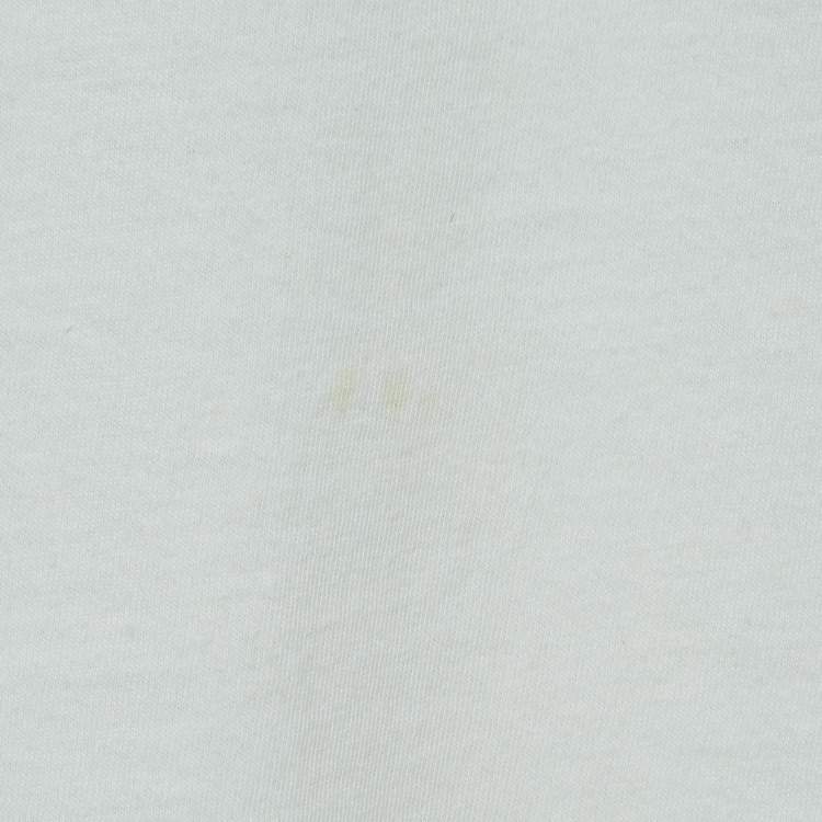 Pre Owned Gucci Off White Graphic Print Cotton T-Shirt S