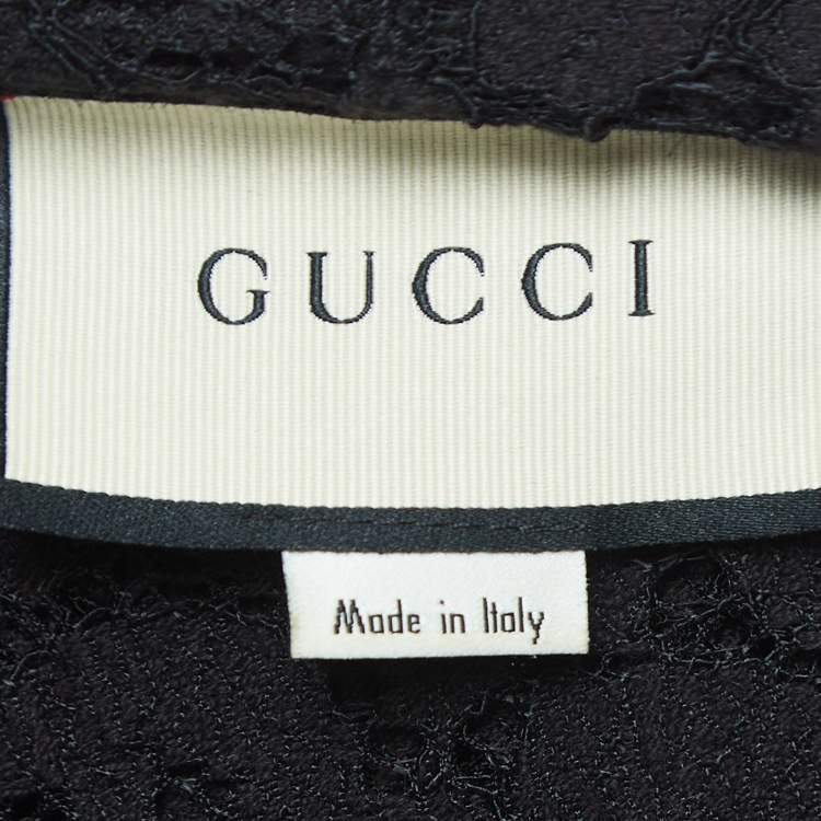 Pre Owned Gucci Black Lace Modern Future Hoodie S