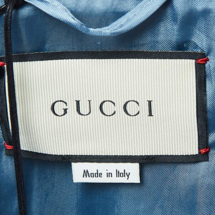 Pre Owned Gucci Brown Leopard Print Leather Jacket M