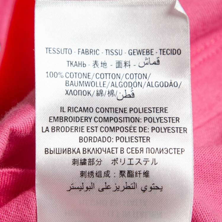 Pre Owned Gucci Pink Rainbow Print Cotton T-Shirt XS