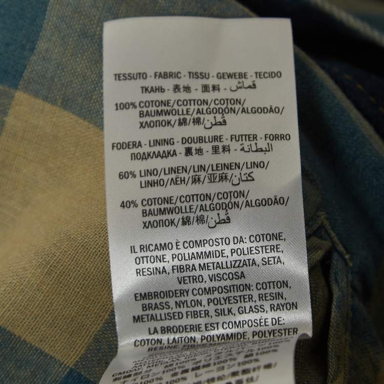 Pre Owned Gucci Blue Japanese Embroidered Denim Jacket L