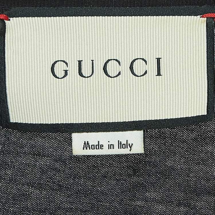 مملوكة مسبقًا Gucci Black Embellished Bugs Bunny Cotton T-Shirt M