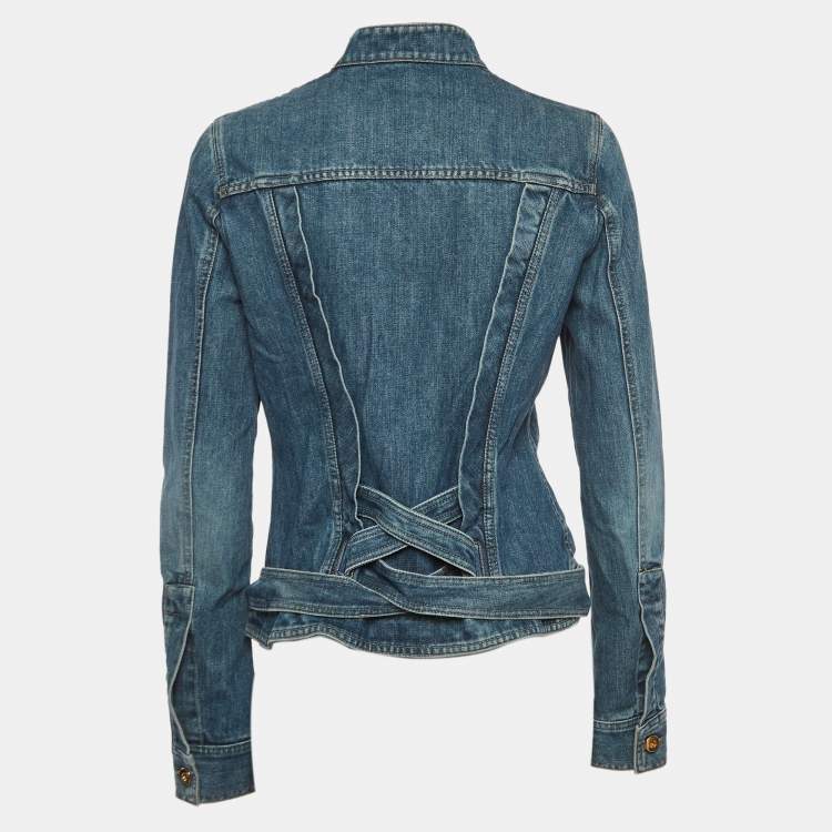 Pre Owned Gucci Vintage Blue Denim Jacket M