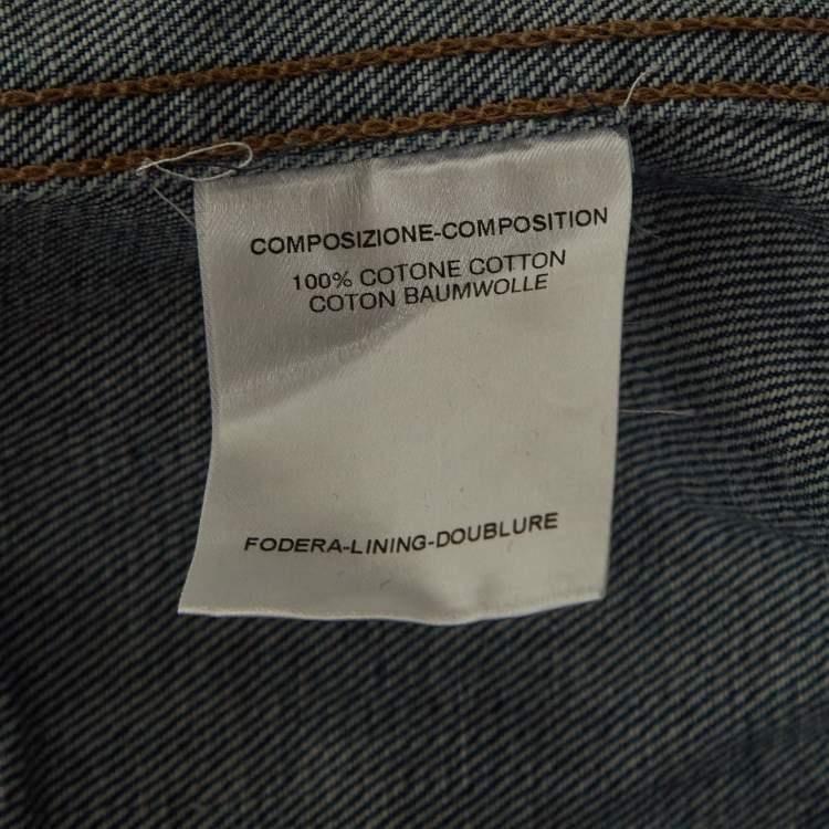 Pre Owned Gucci Vintage Blue Denim Jacket M