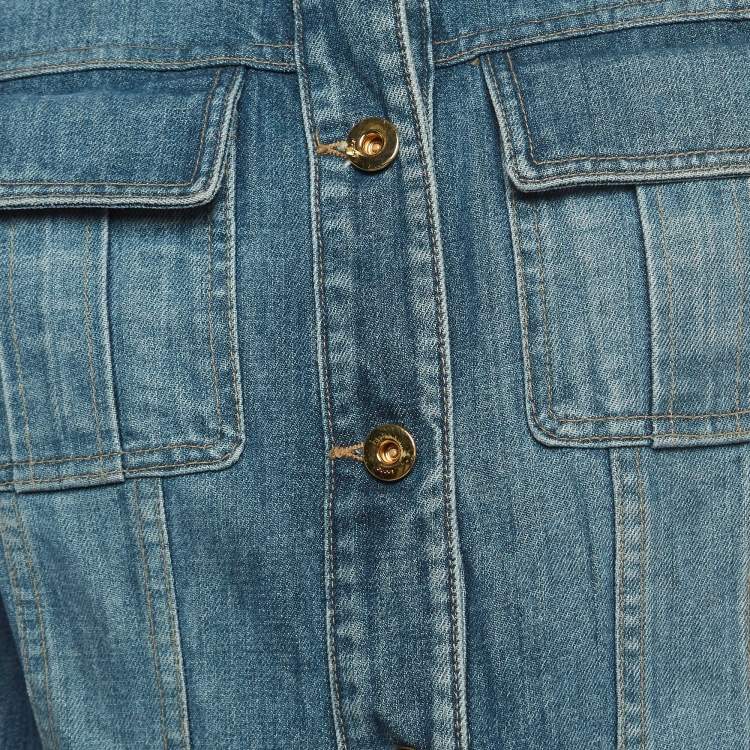 Pre Owned Gucci Vintage Blue Denim Jacket M