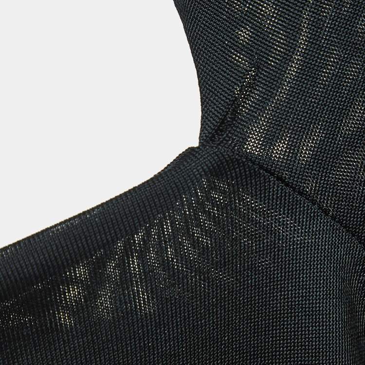 مملوكة مسبقًا Gucci Vintage Black Jersey Cut-Out Detail Bodycon Midi Dress S