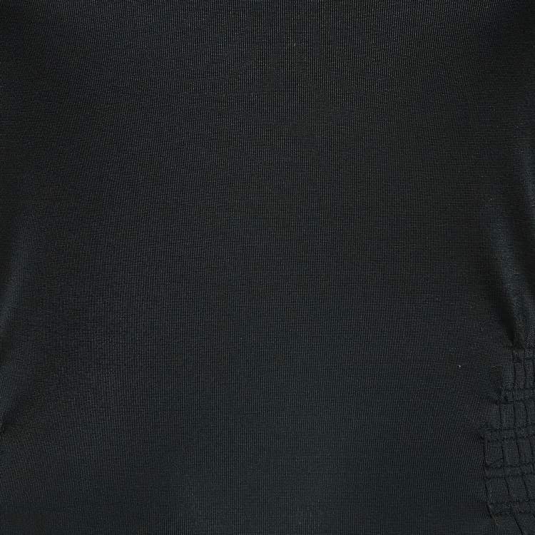 مملوكة مسبقًا Gucci Vintage Black Jersey Cut-Out Detail Bodycon Midi Dress S