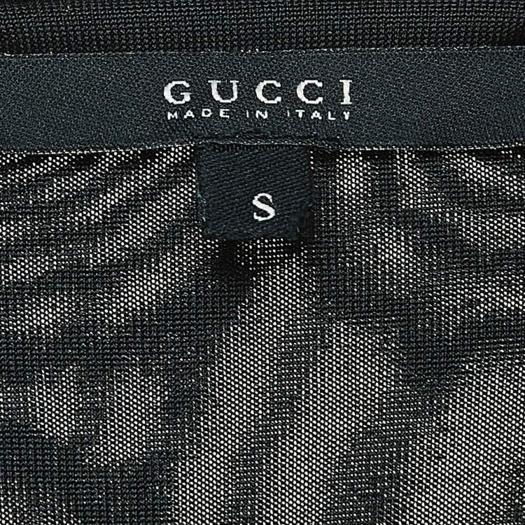 مملوكة مسبقًا Gucci Vintage Black Jersey Cut-Out Detail Bodycon Midi Dress S