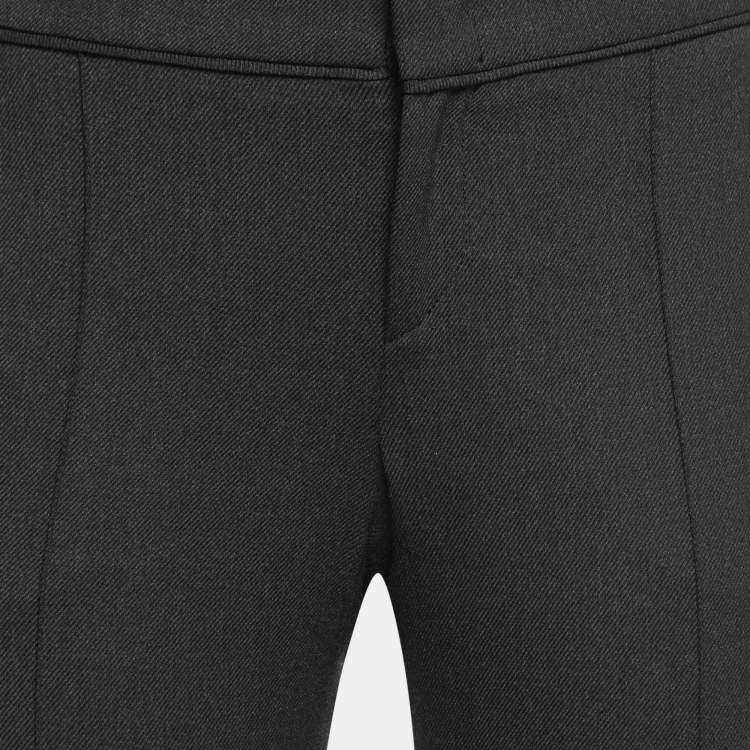 Pre Owned Gucci Grey Wool Blend Buttoned Formal Trousers M