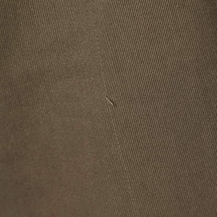 Pre Owned Gucci Green Cotton Zipper Detail Jeans S Waist 28''