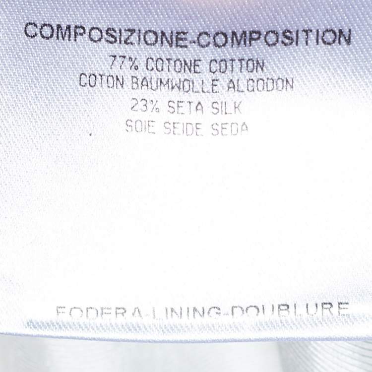Pre Owned Gucci Ecru Cotton & Silk Shorts M
