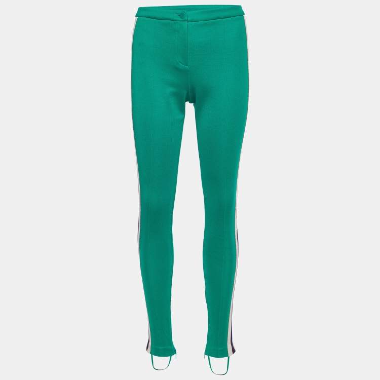 Gucci Green Tech jersey Side Stripe Stirrup Leggings XS Gucci TLC