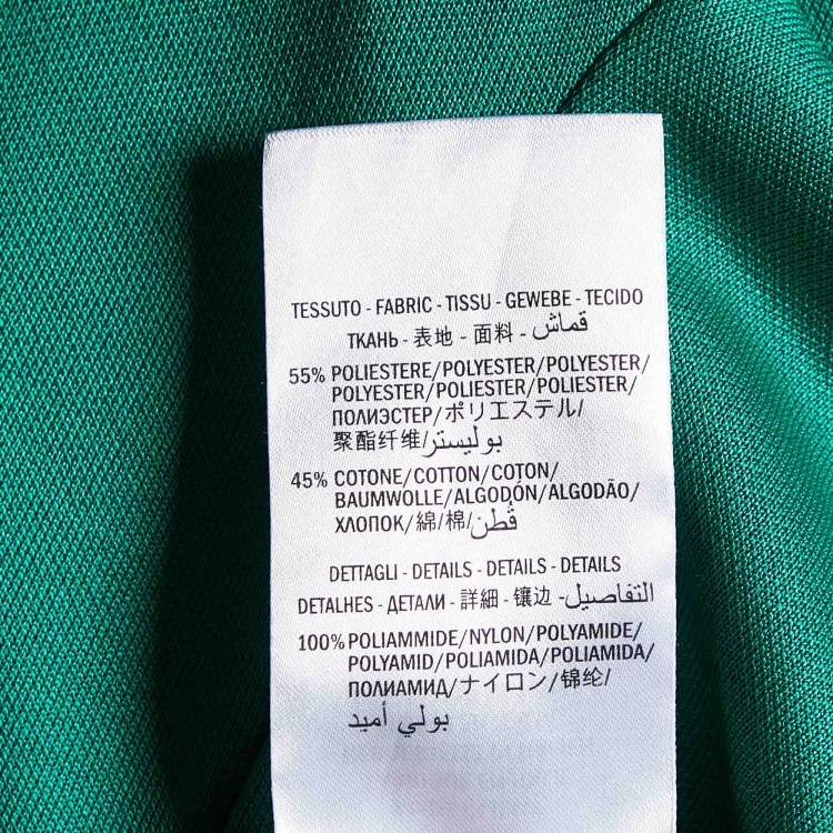 Pre Owned Gucci Green Tech-jersey Side Stripe Stirrup Leggings XS