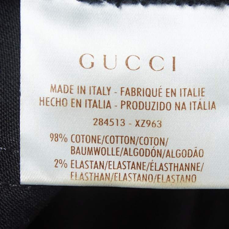 Pre Owned Gucci Black Denim Low Rise Jeans S Waist 30"
