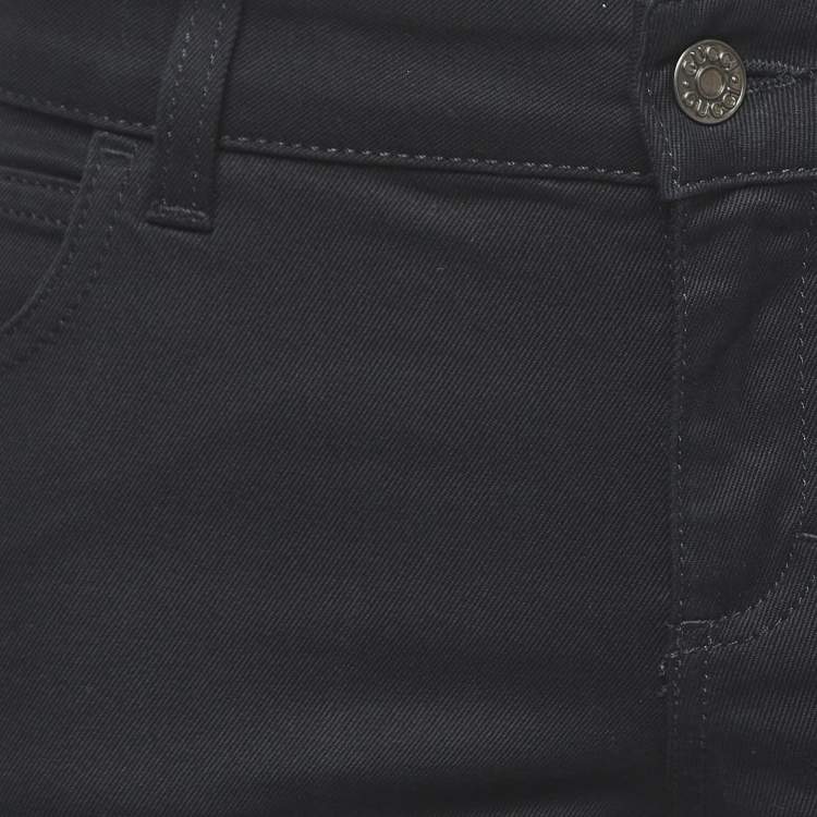 Pre Owned Gucci Black Denim Low Rise Jeans S Waist 30"
