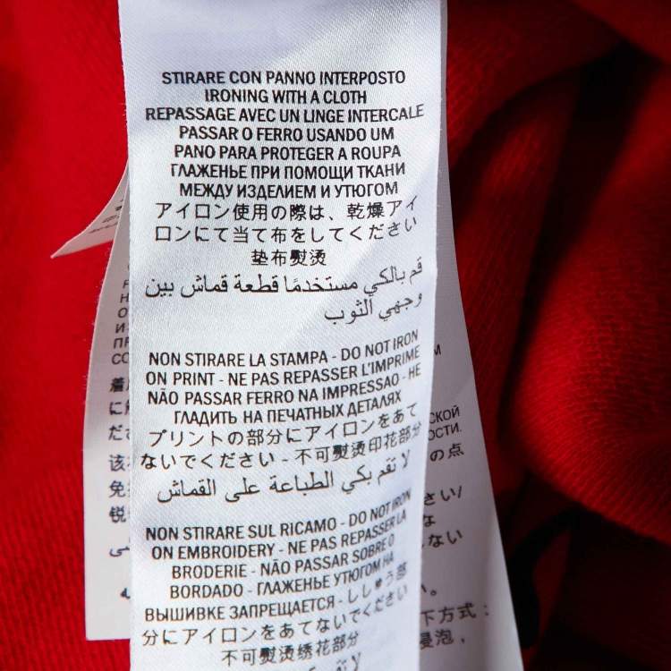 مملوكة مسبقًا Gucci Red Cotton Paramount Pictures® Edition Sequin Sweatshirt S