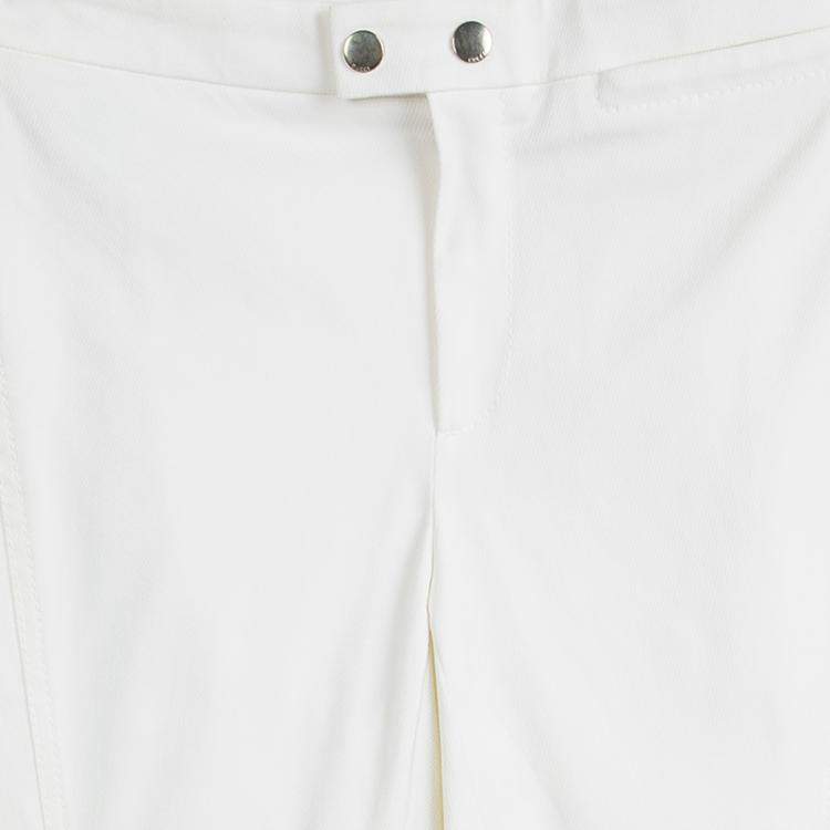 Pre Owned Gucci Cream High Waist Slim Fit Pants S