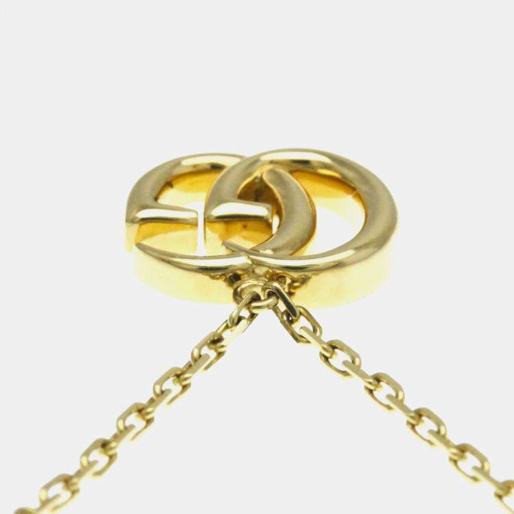 Pre Owned Gucci GG Marmont Bracelet Yellow Gold 18K Charm Bracelet
